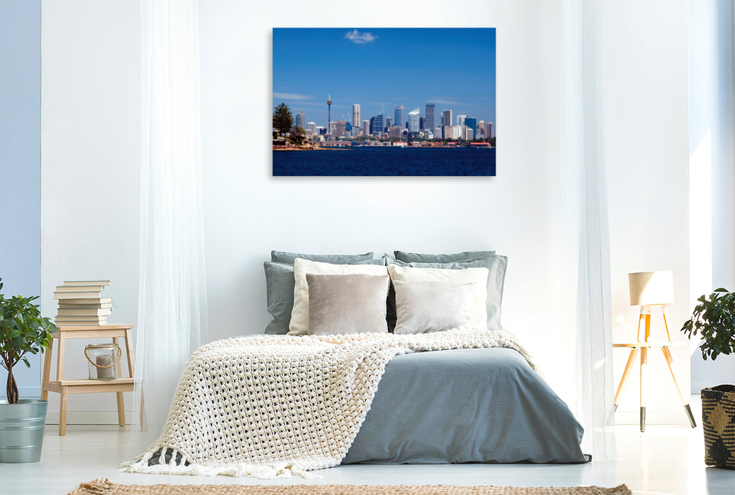 Premium Textil-Leinwand Premium Textil-Leinwand 120 cm x 80 cm quer SYDNEY Skyline