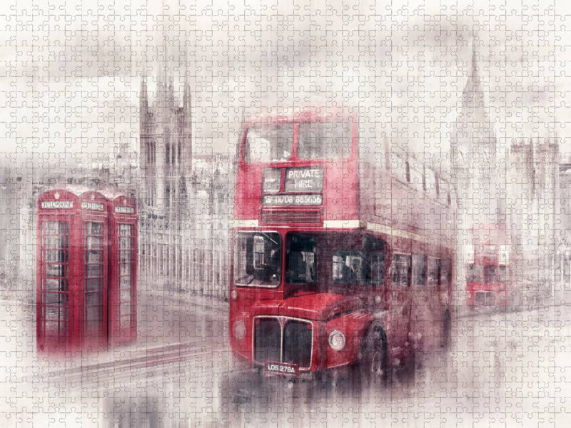 City-Art LONDON Westminster Collage - CALVENDO Foto-Puzzle'