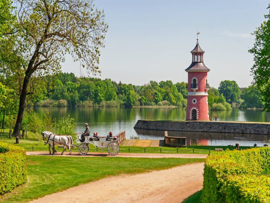 Der Leuchtturm am Großteich in Moritzburg - CALVENDO Foto-Puzzle'
