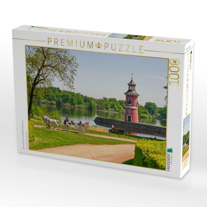 Der Leuchtturm am Großteich in Moritzburg - CALVENDO Foto-Puzzle'