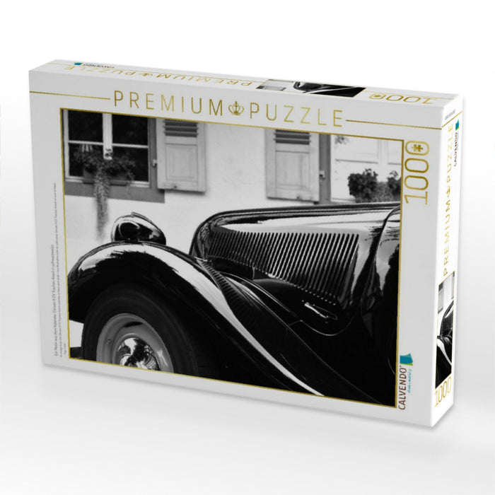 Ein Motiv aus dem Kalender Citroën 11 CV Traction Avant in schwarzweiss - CALVENDO Foto-Puzzle'