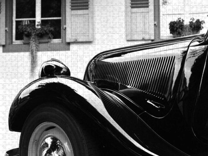 Ein Motiv aus dem Kalender Citroën 11 CV Traction Avant in schwarzweiss - CALVENDO Foto-Puzzle'