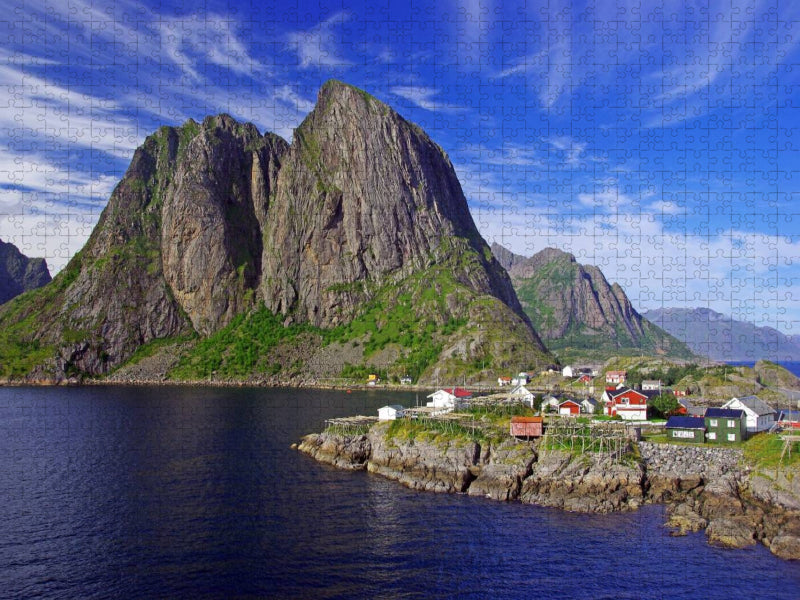 Norwegen: Berge und Meer auf den Lofoten - CALVENDO Foto-Puzzle'