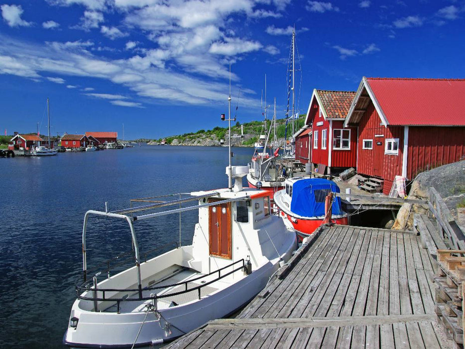 Schweden: Kleiner Hafen an der Westküste - CALVENDO Foto-Puzzle'