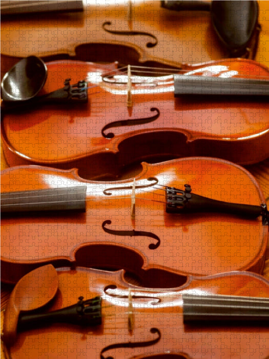 Violinen 1000 Teile Puzzle hoch - CALVENDO Foto-Puzzle'