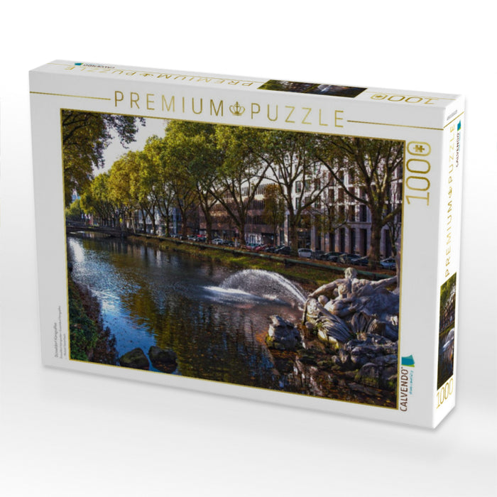 Düsseldorf Königsallee - CALVENDO Foto-Puzzle'