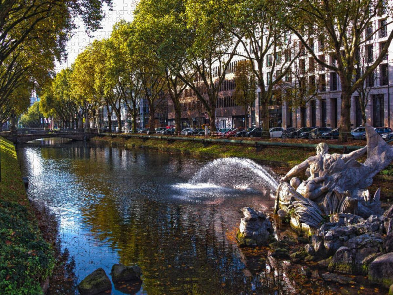 Düsseldorf Königsallee - CALVENDO Foto-Puzzle'
