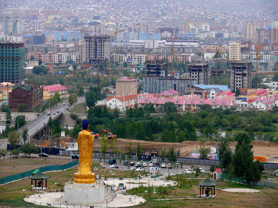Buddha-Statue in Ulan-Bator - CALVENDO Foto-Puzzle'
