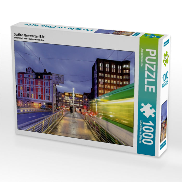 Station Schwarzer Bär 1000 Teile Puzzle quer - CALVENDO Foto-Puzzle'