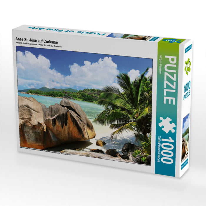 Anse St. José auf Curieuse 2000 Teile Puzzle quer - CALVENDO Foto-Puzzle'