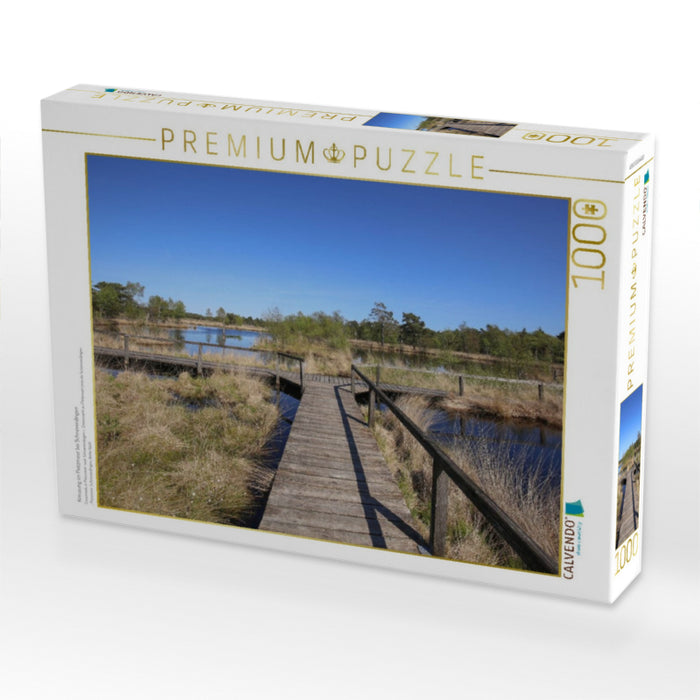 Kreuzung im Pietzmoor bei Schneverdingen - CALVENDO Foto-Puzzle'