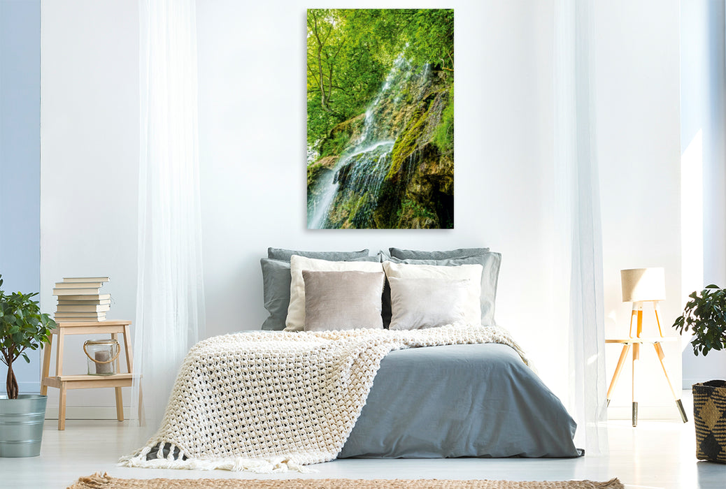 Premium Textil-Leinwand Premium Textil-Leinwand 80 cm x 120 cm  hoch Ein Motiv aus dem Kalender Wasserfälle in Deutschland, Frankreich und auf den Britischen Inseln