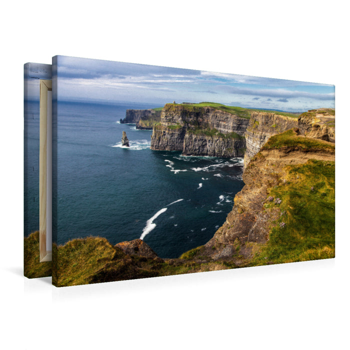 Premium Textil-Leinwand Klippen von Moher