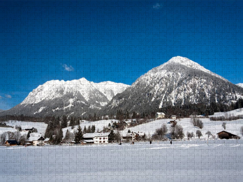 Berge von Oberstdorf - CALVENDO Foto-Puzzle'