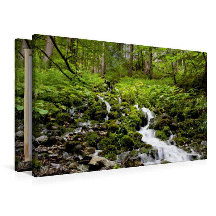 Premium Textil-Leinwand Obermaiselstein