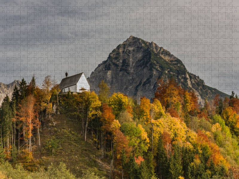 Schöllanger Burg Kirche - CALVENDO Foto-Puzzle'