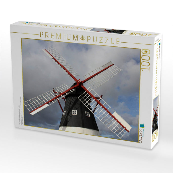 Die Windmühle auf der Insel Mandø - CALVENDO Foto-Puzzle'