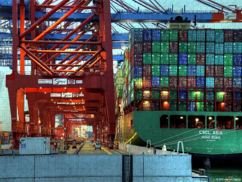 Terminal Waltershof - CALVENDO Foto-Puzzle'