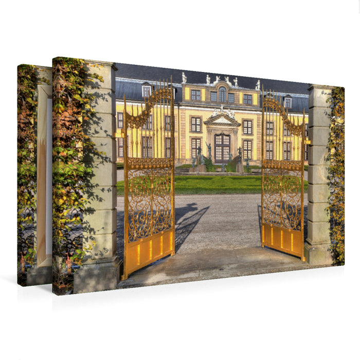 Premium Textil-Leinwand Goldenes Tor