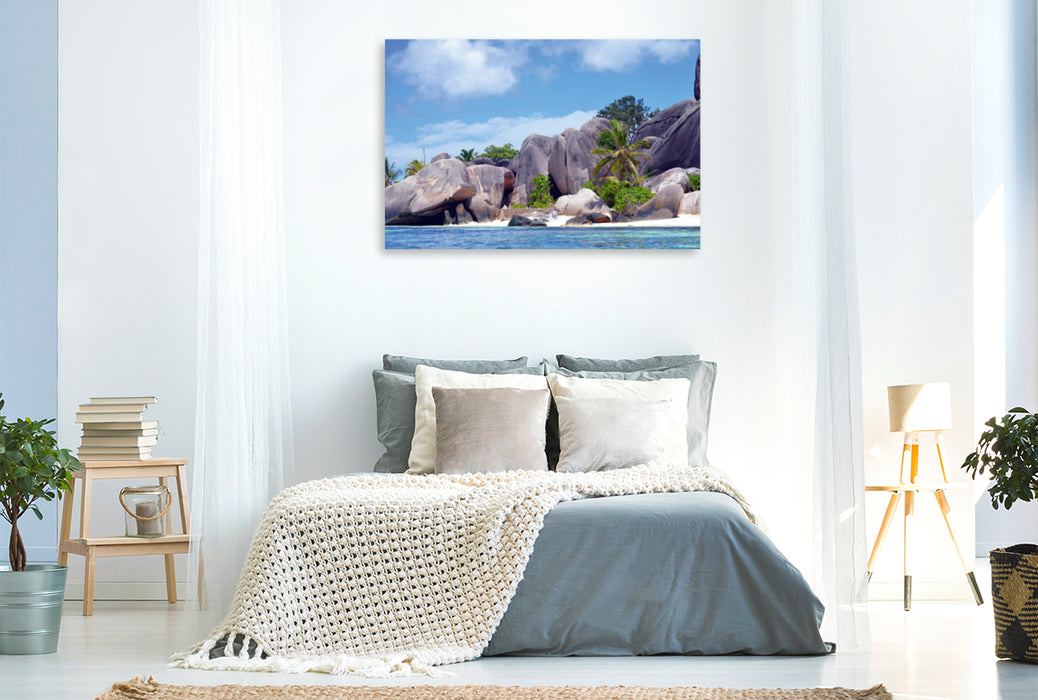 Premium textile canvas Premium textile canvas 120 cm x 80 cm landscape Source D'Argent 