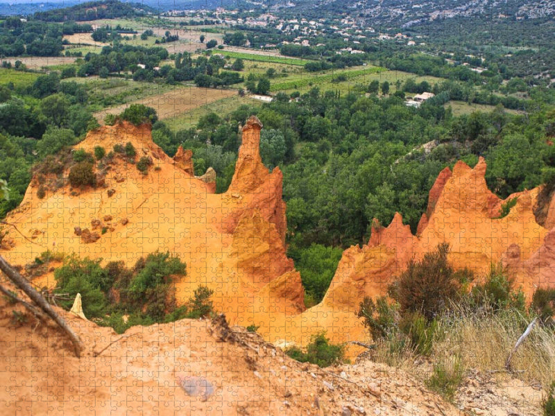 Ockerfelsen von Rustrel - CALVENDO Foto-Puzzle'
