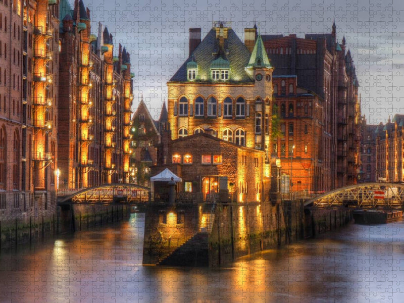 Hamburg - Speicherstadt - CALVENDO Foto-Puzzle'