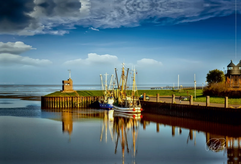 Premium Textil-Leinwand Dangast an der Nordsee