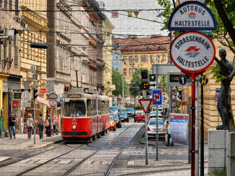 Straßenbahn - CALVENDO Foto-Puzzle'
