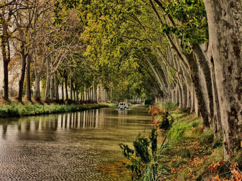 Kanal du Midi bei Béziers - CALVENDO Foto-Puzzle'