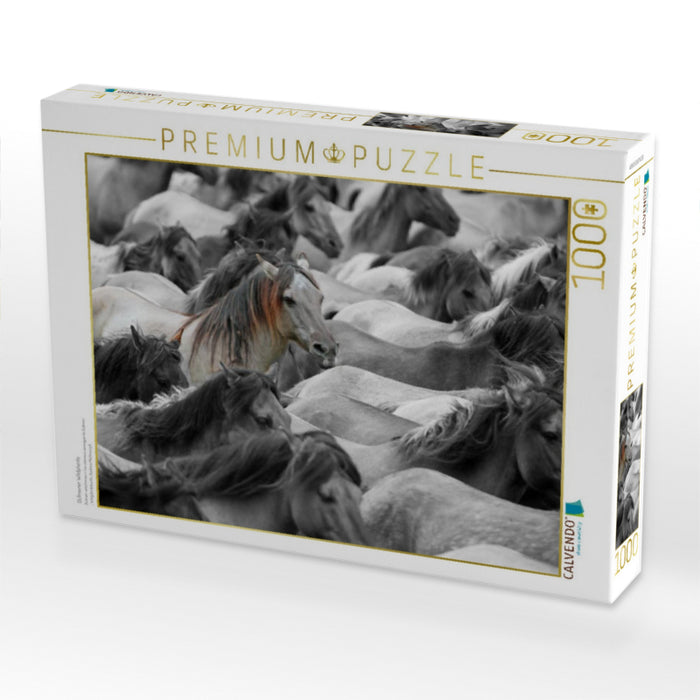 Dülmener Wildpferde - CALVENDO Foto-Puzzle'