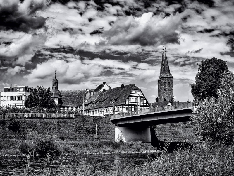 Weserbrücke 1000 Teile Puzzle quer - CALVENDO Foto-Puzzle'