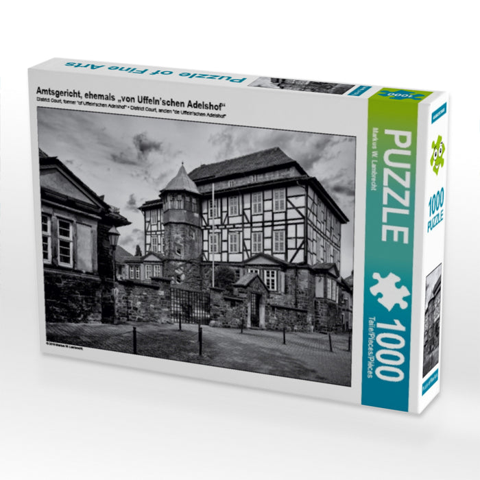 Amtsgericht, ehemals „von Uffeln’schen Adelshof“ 1000 Teile Puzzle quer - CALVENDO Foto-Puzzle'