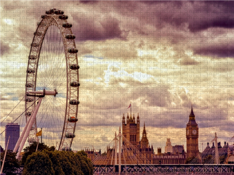 London Eye &amp; Big Ben - CALVENDO photo puzzle 