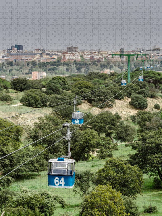 Seilbahn Madrid - CALVENDO Foto-Puzzle'