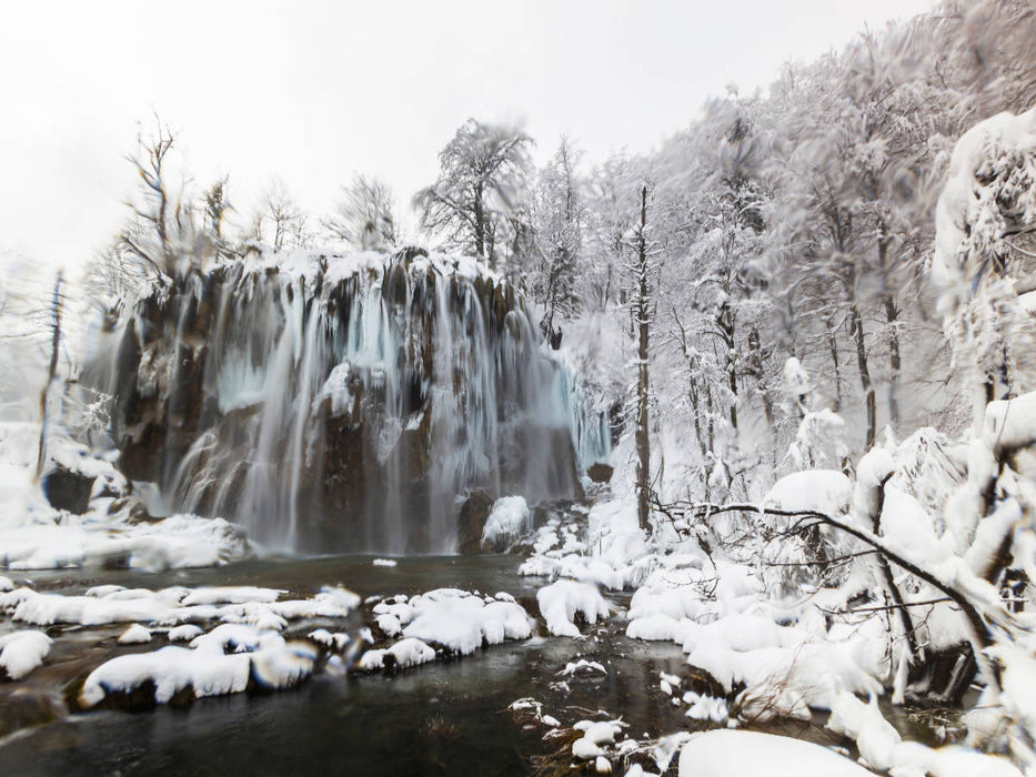 Ein Motiv aus dem Kalender Winterimpressionen Nationalpark Plitvice - CALVENDO Foto-Puzzle'