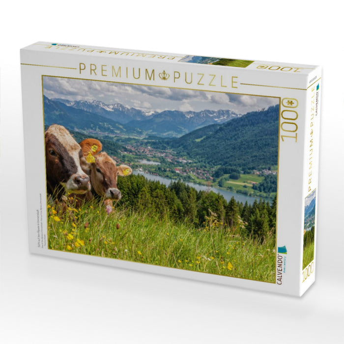 Sicht auf den Alpsee in Immenstadt - CALVENDO Foto-Puzzle'