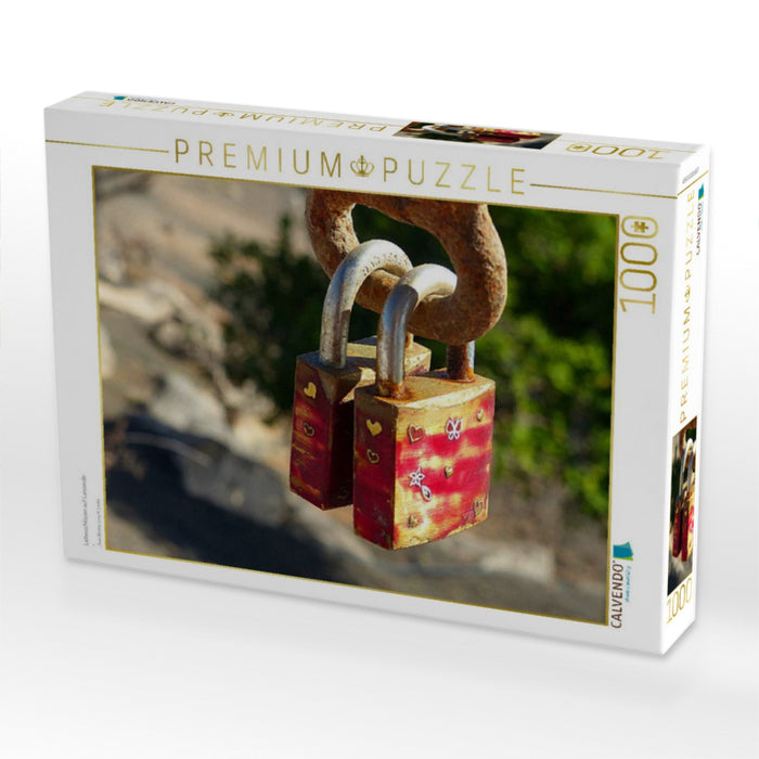Liebesschlösser auf Lanzarote - CALVENDO Foto-Puzzle'
