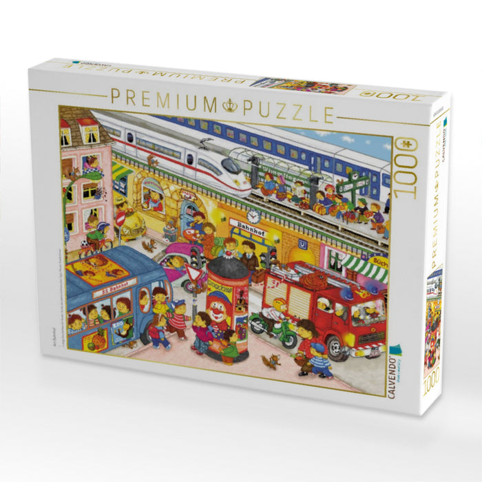 Am Bahnhof - CALVENDO Foto-Puzzle'