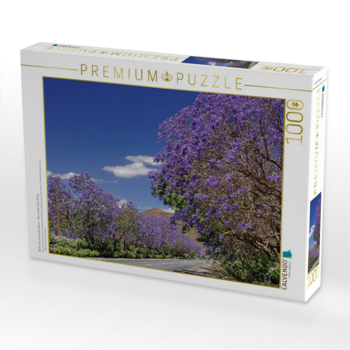 Blühende Jacaranda-Alleen - Bonnievale, Süd-Afrika - CALVENDO Foto-Puzzle'