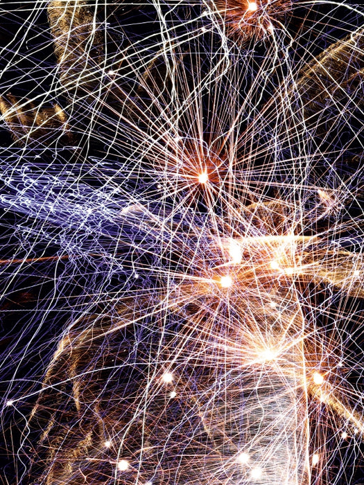 FEUX D'ARTIFICE - Jeux de lumière - Puzzle photo CALVENDO 