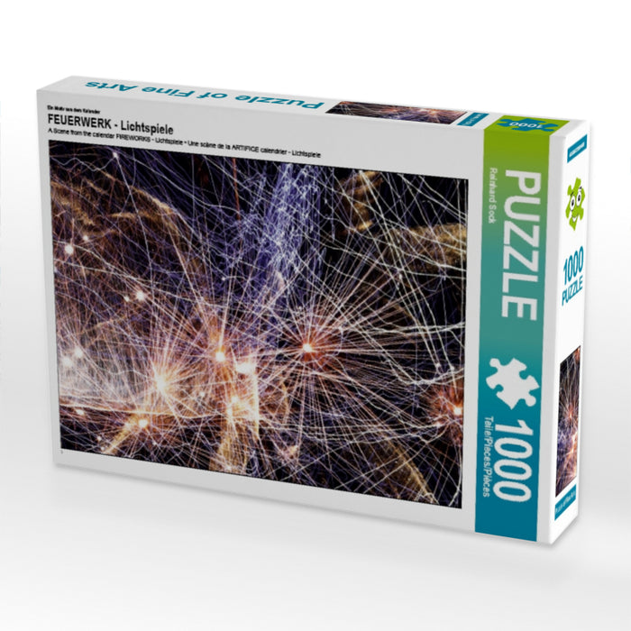 FEUX D'ARTIFICE - Jeux de lumière - Puzzle photo CALVENDO 