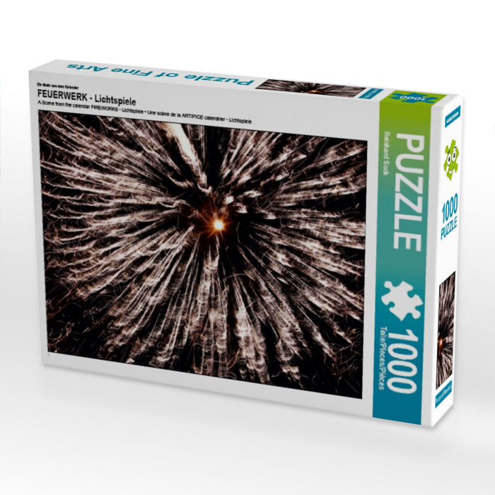 FEUX D'ARTIFICE - Jeux de lumière - Puzzle photo CALVENDO 
