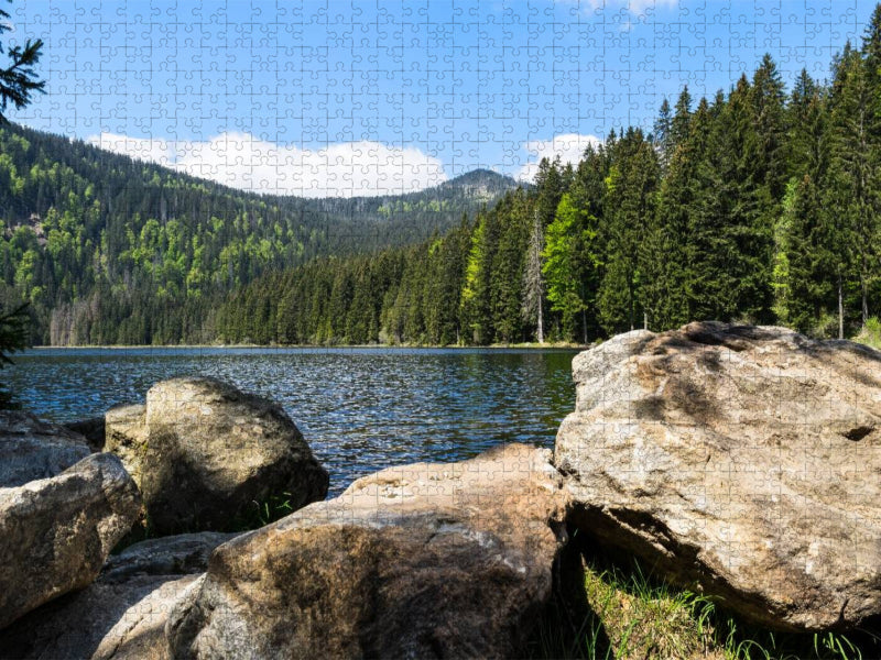 Idyllischer See - CALVENDO Foto-Puzzle'