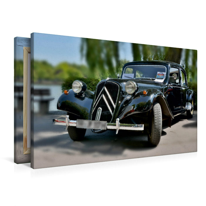Premium Textil-Leinwand Citroen