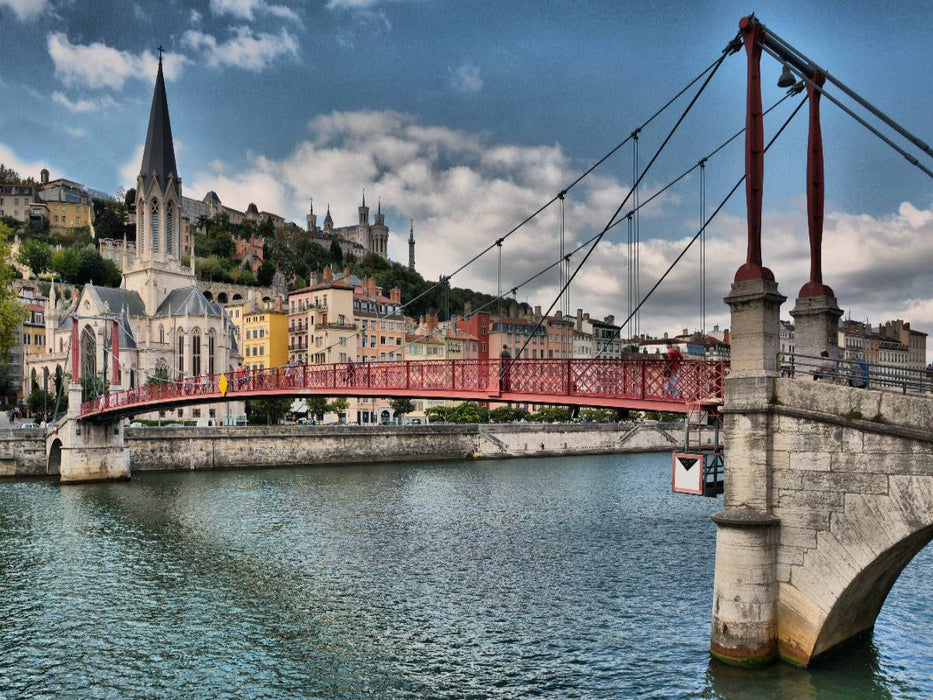 Ein Bild der großen Kalender Städte in Frankreich - Lyon - CALVENDO Foto-Puzzle'