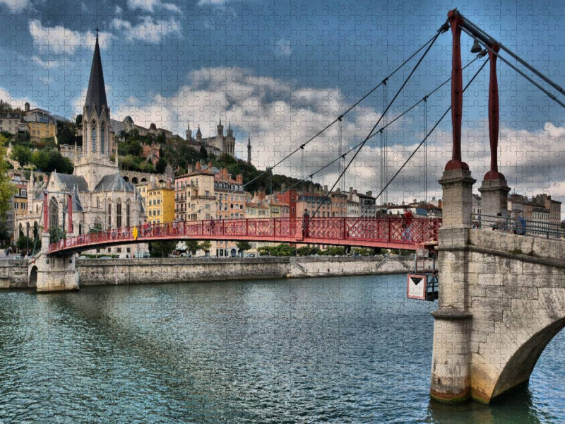 Ein Bild der großen Kalender Städte in Frankreich - Lyon - CALVENDO Foto-Puzzle'