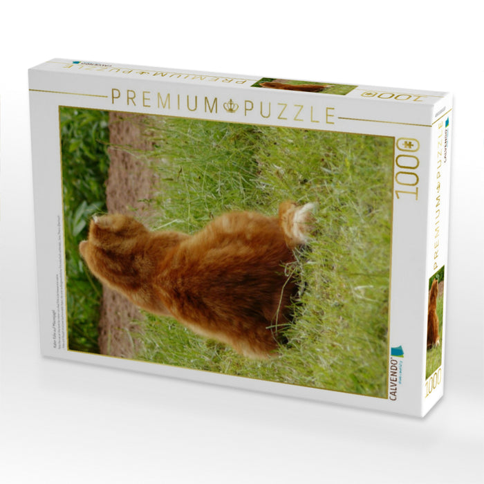 Kater Felix auf Mäusejagd - CALVENDO Foto-Puzzle'