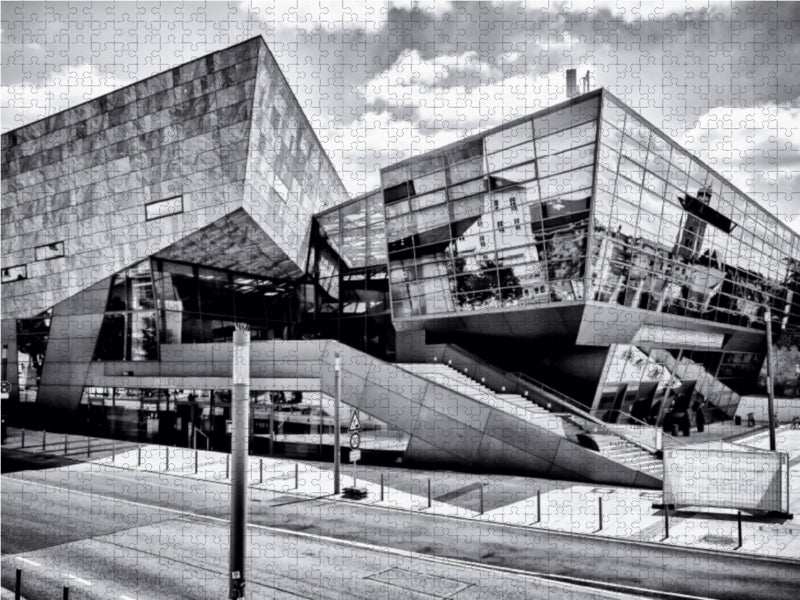 darmstadtium Wissenschafts- und Kongresszentrum 1000 Teile Puzzle quer - CALVENDO Foto-Puzzle'