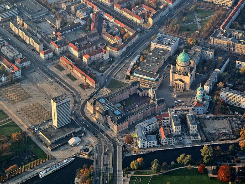 Lange Brücke mit Stadtschloss Landtag und Nicolaikirche in Potsdam 1000 Teile Puzzle quer - CALVENDO Foto-Puzzle'