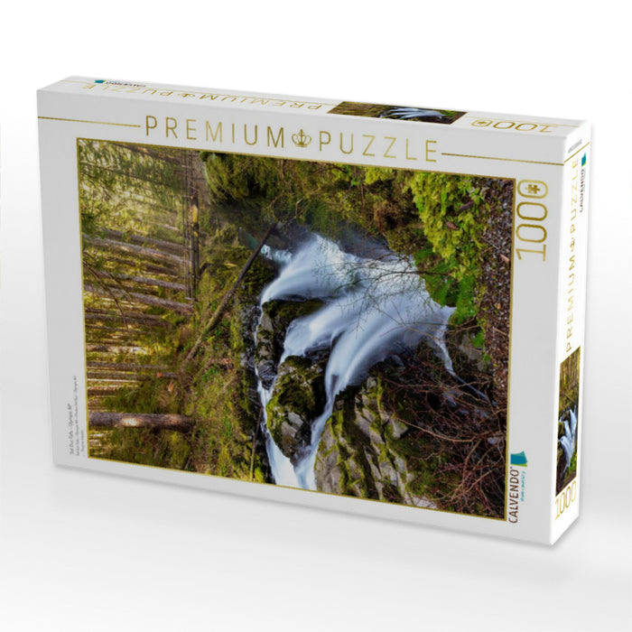Sol Duc Falls - Olympic NP 1000 Teile Puzzle hoch - CALVENDO Foto-Puzzle'